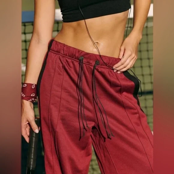 Free People x FP Movement Fineline Pants, Track Pants, Sour Cherry, Size Small - Picture 3 of 7